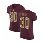 Men's Nike Washington Redskins #30 Troy Apke Burgundy Red Alternate Vapor Untouchable Elite Player NFL Jersey