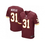 Men's Nike Washington Redskins #31 Fabian Moreau Elite Burgundy Red Team Color NFL Jersey