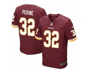 Men's Nike Washington Redskins #32 Samaje Perine Elite Burgundy Red Team Color NFL Jersey