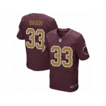 Men's Nike Washington Redskins #33 Sammy Baugh Elite Burgundy Red Gold Number Alternate 80TH Anniversary NFL Jersey