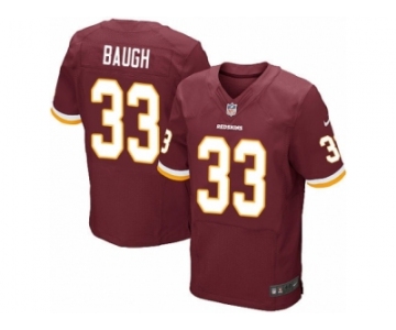 Men's Nike Washington Redskins #33 Sammy Baugh Elite Burgundy Red Team Color NFL Jersey