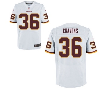 Men's Nike Washington Redskins #36 Su'a Cravens Elite White NFL Jersey