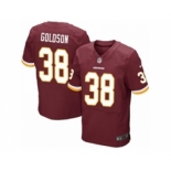 Men's Nike Washington Redskins #38 Dashon Goldson Elite Burgundy Red Team Color NFL Jersey