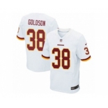 Men's Nike Washington Redskins #38 Dashon Goldson Elite White NFL Jersey