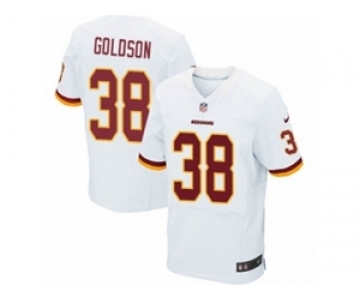 Men's Nike Washington Redskins #38 Dashon Goldson Elite White NFL Jersey