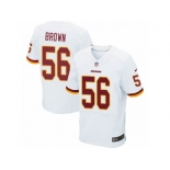 Men's Nike Washington Redskins #56 Zach Brown Elite White NFL Jersey