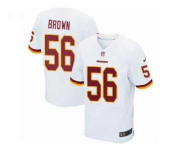 Men's Nike Washington Redskins #56 Zach Brown Elite White NFL Jersey