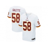 Men's Nike Washington Redskins #58 Junior Galette Elite White NFL Jersey