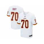 Men's Nike Washington Redskins #70 Sam Huff Elite White NFL Jersey