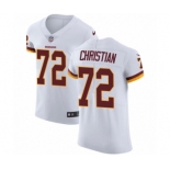 Men's Nike Washington Redskins #72 Geron Christian White Vapor Untouchable Elite Player NFL Jersey