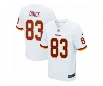 Men's Nike Washington Redskins #83 Brian Quick Elite White NFL Jersey