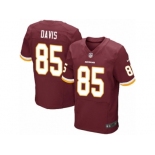 Men's Nike Washington Redskins #85 Vernon Davis Elite Burgundy Red Team Color NFL Jersey