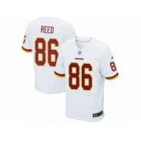 Men's Nike Washington Redskins #86 Jordan Reed Elite White NFL Jersey