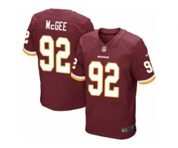 Men's Nike Washington Redskins #92 Stacy McGee Elite Burgundy Red Team Color NFL Jersey