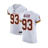 Men's Nike Washington Redskins #93 Jonathan Allen White Vapor Untouchable Elite Player NFL Jersey