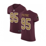 Men's Nike Washington Redskins #95 Da'Ron Payne Burgundy Red Alternate Vapor Untouchable Elite Player NFL Jersey