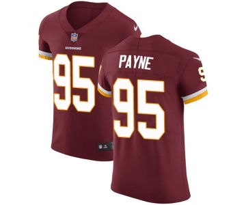 Men's Nike Washington Redskins #95 Da'Ron Payne Burgundy Red Team Color Vapor Untouchable Elite Player NFL Jersey