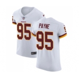 Men's Nike Washington Redskins #95 Da'Ron Payne White Vapor Untouchable Elite Player NFL Jersey