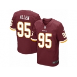 Men's Nike Washington Redskins #95 Jonathan Allen Elite Burgundy Red Team Color NFL Jersey