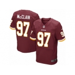 Men's Nike Washington Redskins #97 Terrell McClain Elite Burgundy Red Team Color NFL Jersey