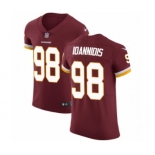 Men's Nike Washington Redskins #98 Matt Ioannidis Burgundy Red Team Color Vapor Untouchable Elite Player NFL Jersey