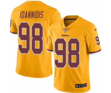 Men's Nike Washington Redskins #98 Matt Ioannidis Elite Gold Rush Vapor Untouchable NFL Jersey