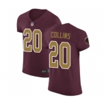 Men's Washington Redskins #20 Landon Collins Burgundy Red Alternate Vapor Untouchable Elite Player Football Jersey