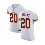 Men's Washington Redskins #20 Landon Collins White Vapor Untouchable Elite Player Football Jersey