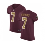 Men's Washington Redskins #7 Dwayne Haskins Burgundy Red Alternate Vapor Untouchable Elite Player Football Jersey