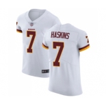 Men's Washington Redskins #7 Dwayne Haskins White Vapor Untouchable Elite Player Football Jersey