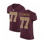 Men's Washington Redskins #77 Ereck Flowers Burgundy Red Alternate Vapor Untouchable Elite Player Football Jersey