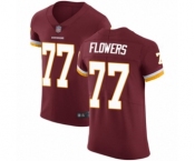 Men's Washington Redskins #77 Ereck Flowers Burgundy Red Team Color Vapor Untouchable Elite Player Football Jersey