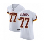 Men's Washington Redskins #77 Ereck Flowers White Vapor Untouchable Elite Player Football Jersey