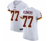 Men's Washington Redskins #77 Ereck Flowers White Vapor Untouchable Elite Player Football Jersey