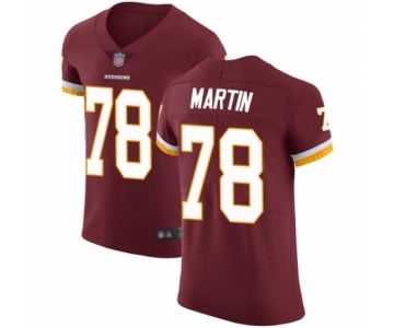 Men's Washington Redskins #78 Wes Martin Burgundy Red Team Color Vapor Untouchable Elite Player Football Jersey