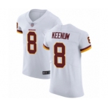 Men's Washington Redskins #8 Case Keenum White Vapor Untouchable Elite Player Football Jersey