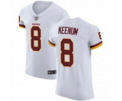 Men's Washington Redskins #8 Case Keenum White Vapor Untouchable Elite Player Football Jersey