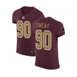 Men's Washington Redskins #90 Montez Sweat Burgundy Red Alternate Vapor Untouchable Elite Player Football Jersey