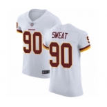 Men's Washington Redskins #90 Montez Sweat White Vapor Untouchable Elite Player Football Jersey