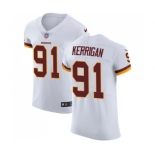 Men's Washington Redskins #91 Ryan Kerrigan Elite White Football Jersey