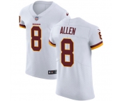 Nike Redskins #8 Kyle Allen White Men's Stitched NFL New Elite Jersey