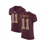 Nike Washington Redskins #11 Alex Smith Burgundy Red Alternate Men Stitched NFL Vapor Untouchable Elite Jersey