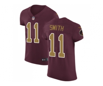 Nike Washington Redskins #11 Alex Smith Burgundy Red Alternate Men Stitched NFL Vapor Untouchable Elite Jersey