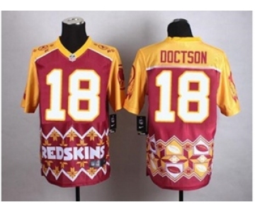 Nike Washington Redskins #18 Josh Doctson Burgundy Red Men's Stitched NFL Elite Noble Fashion Jersey