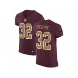 Nike Washington Redskins #32 Samaje Perine Burgundy Red Alternate Men Stitched NFL Vapor Untouchable Elite Jersey