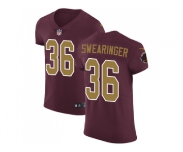 Nike Washington Redskins #36 D.J. Swearinger Burgundy Red Alternate Men Stitched NFL Vapor Untouchable Elite Jersey