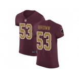 Nike Washington Redskins #53 Zach Brown Burgundy Red Alternate Men Stitched NFL Vapor Untouchable Elite Jersey