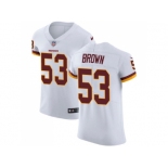 Nike Washington Redskins #53 Zach Brown White Men Stitched NFL Vapor Untouchable Elite Jersey