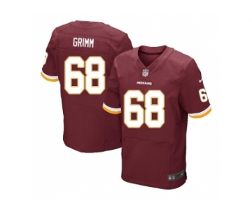 Nike Washington Redskins #68 Russ Grimm Burgundy Red Elite Jersey