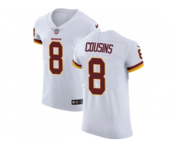 Nike Washington Redskins #8 Kirk Cousins White Men Stitched NFL Vapor Untouchable Elite Jersey